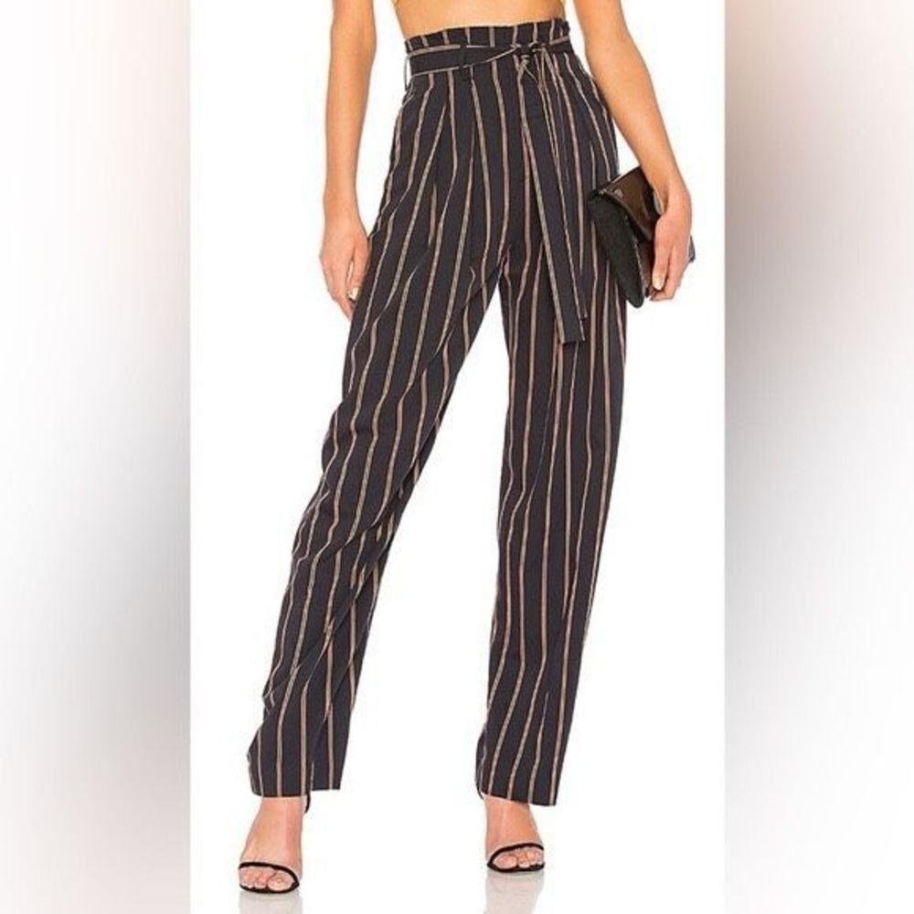 ✨Belted Stripe Wide Leg Pant in Coastal Vince✨